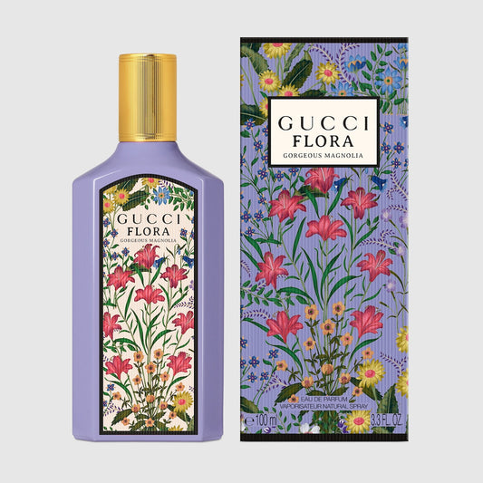 Gucci Flora Gorgeous Magnolia Eau de Parfum perfume bottle