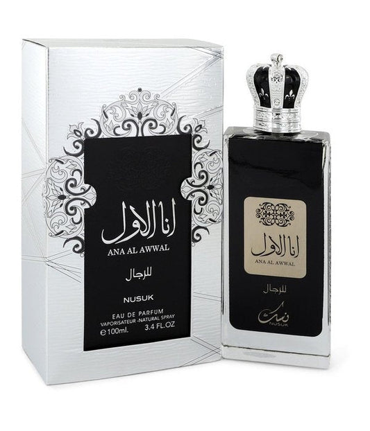 NUSUK ANA AL AWWAL BLACK MEN Eau de Parfum perfume bottle