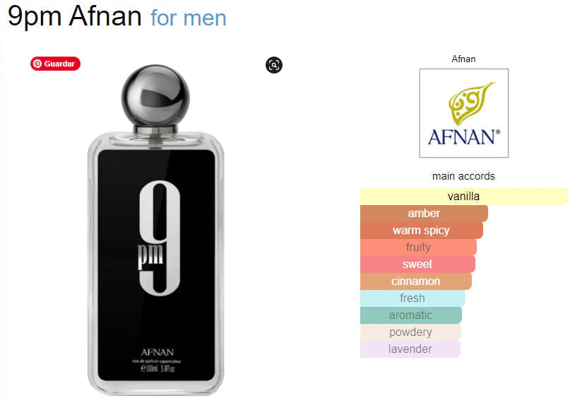 AFNAN 9PM EAU DE PARFUM MEN