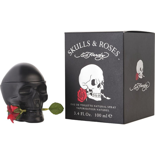 Ed Hardy Skulls & Roses Eau de Toilette perfume bottle