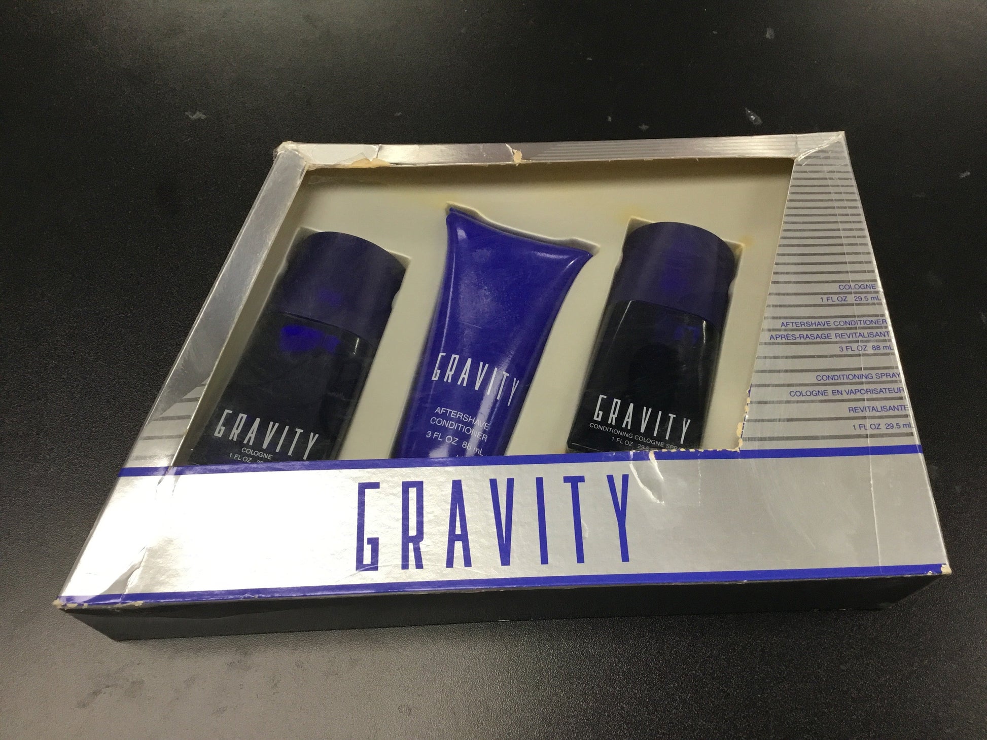 Gravity Cologne perfume bottle