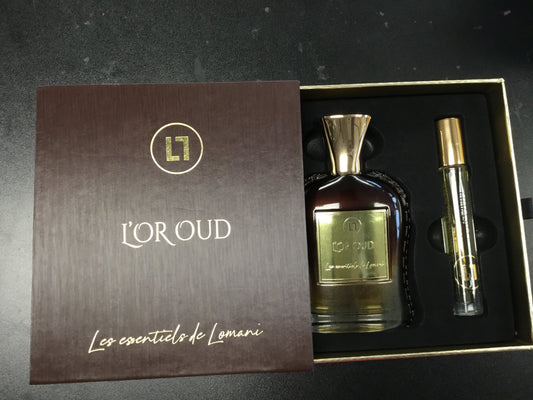 L'or Oud by Lomani Unisex Eau de Parfum perfume bottle