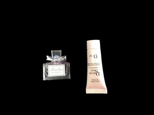 Miss Dior Perfume and Cream with Pouch perfume bottle