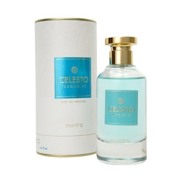 Riffs Celesto Turquoise Eau de Parfum perfume bottle