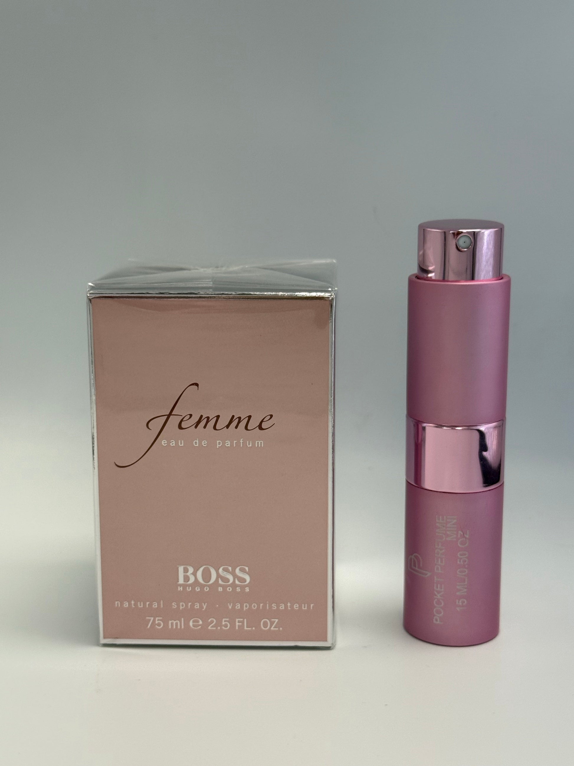 Femme by Hugo Boss Eau de Parfum packaging box