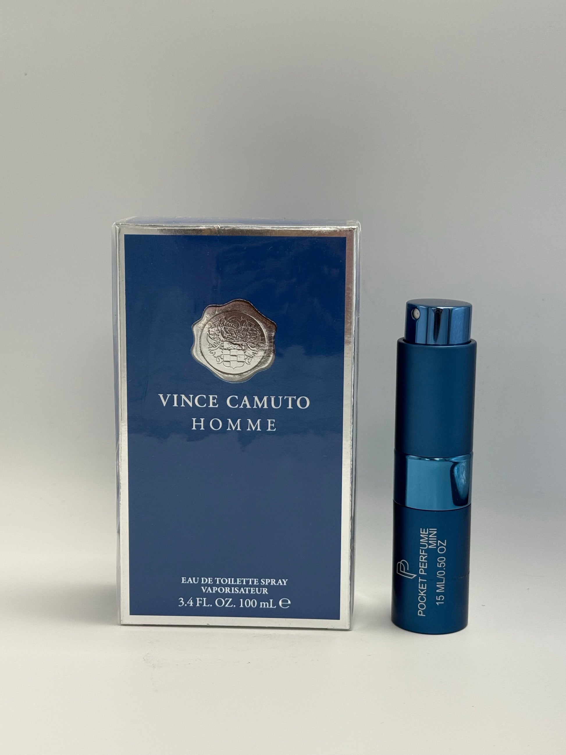 Vince Camuto Homme Eau de Toilette carton and packaging