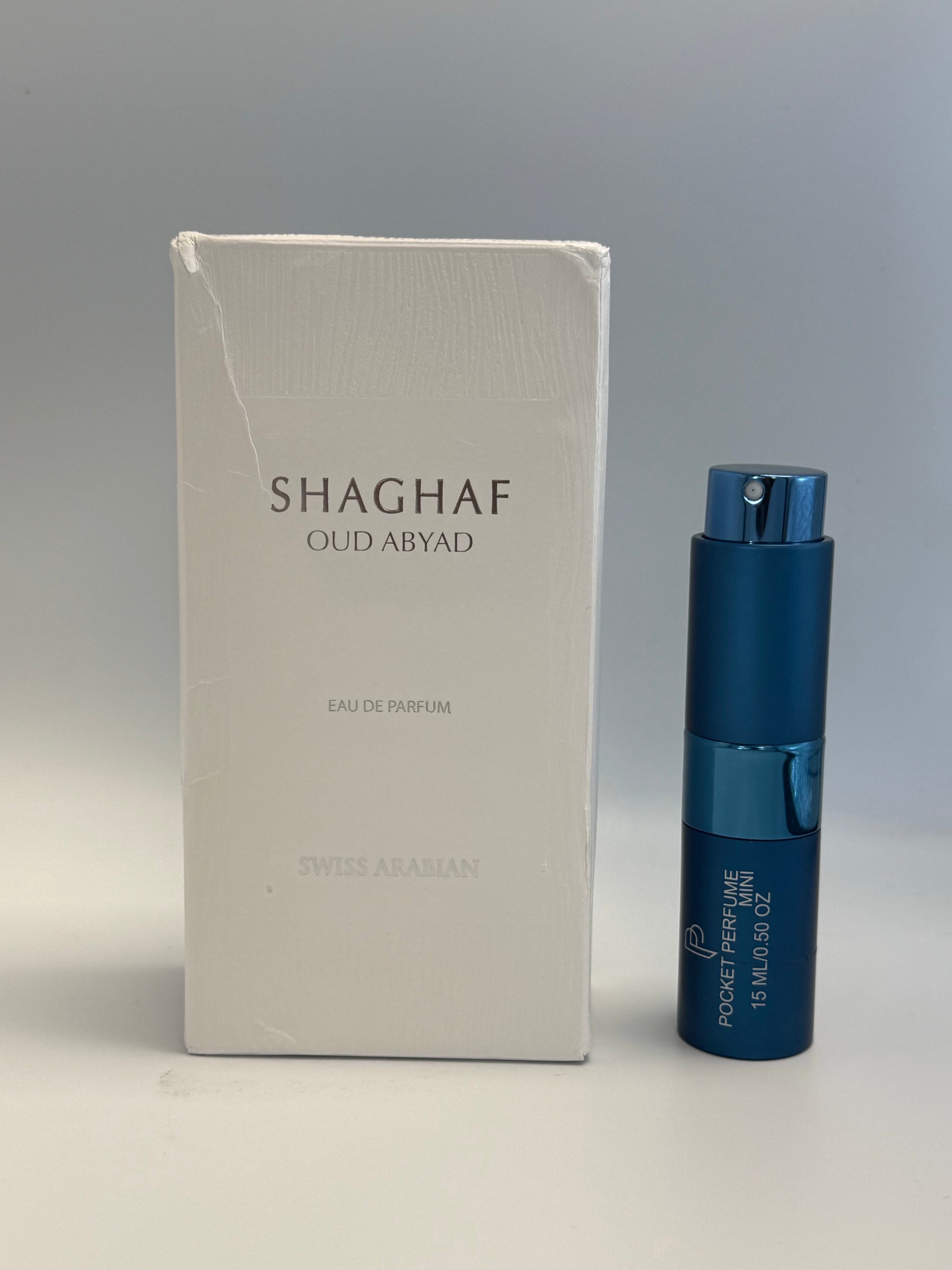 Shaghaf Oud Abyad Swiss Arabian Unisex packaging box