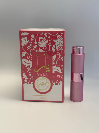 LATTAFA Yara Candy Eau de Parfum bottle and box