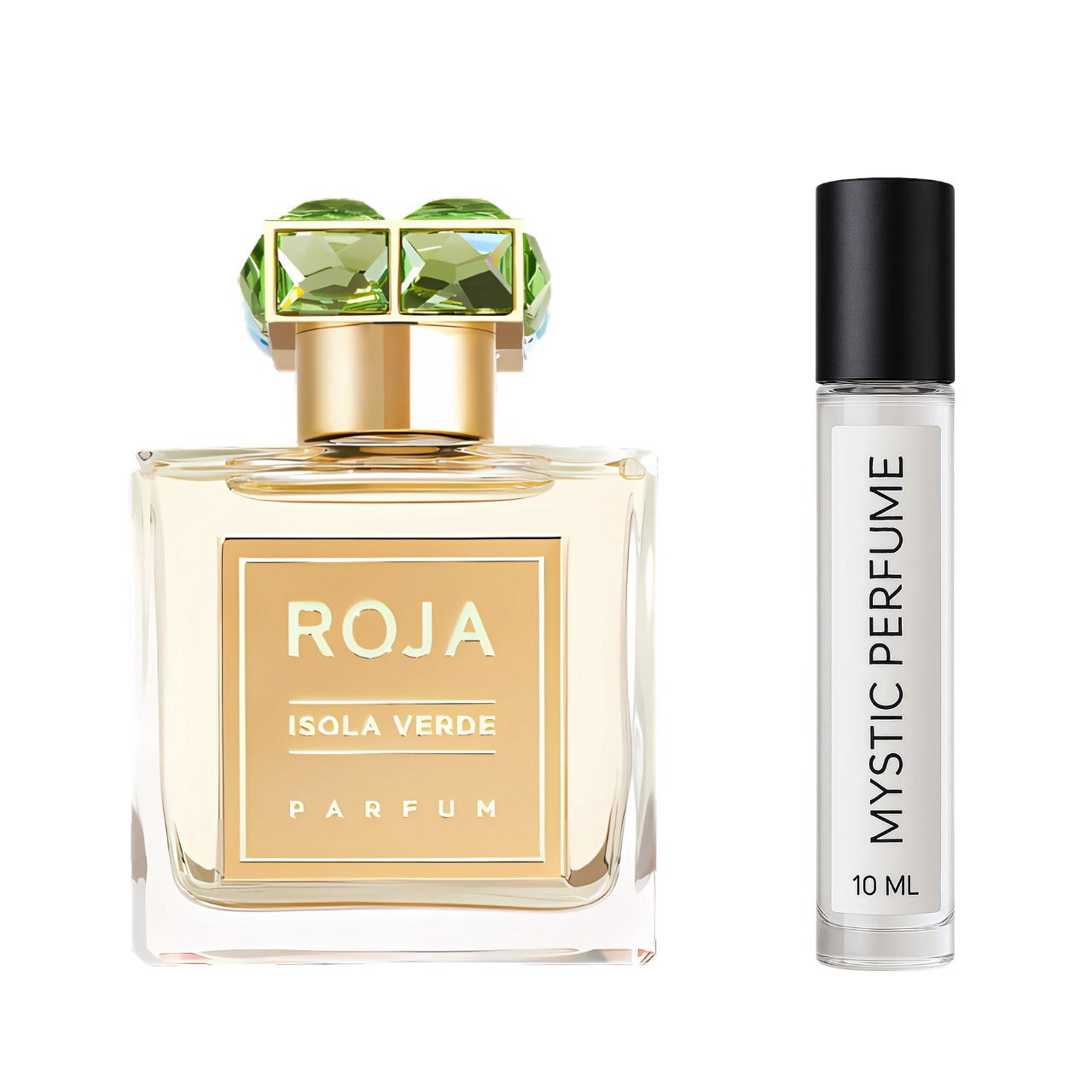 Roja Parfums Isola Verde Parfum sample vial label detail