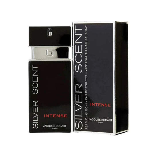 Jacques Bogart Silver Scent Intense Eau de Toilette perfume bottle