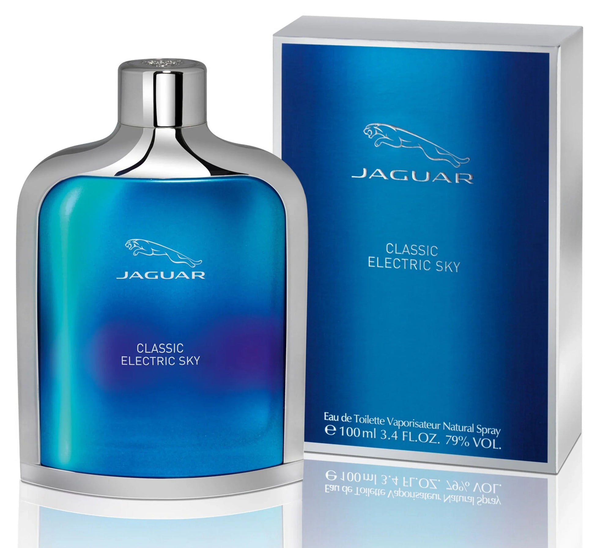 Jaguar Classic Electric Sky Eau de Toilette packaging box
