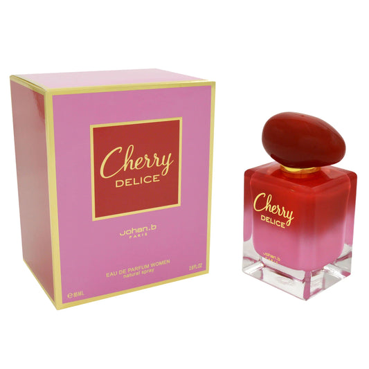 Johan B Cherry Delice Eau de Parfum perfume bottle