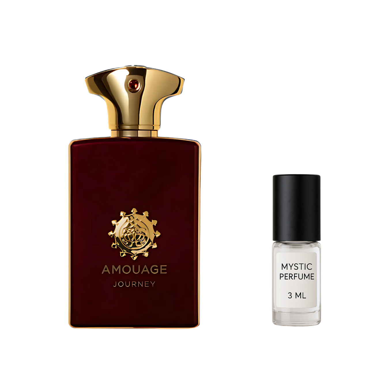 AMOUAGE JOURNEY MAN sample vial label detail