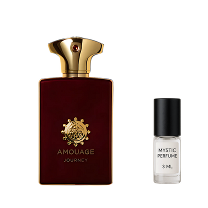 AMOUAGE JOURNEY MAN sample vial label detail