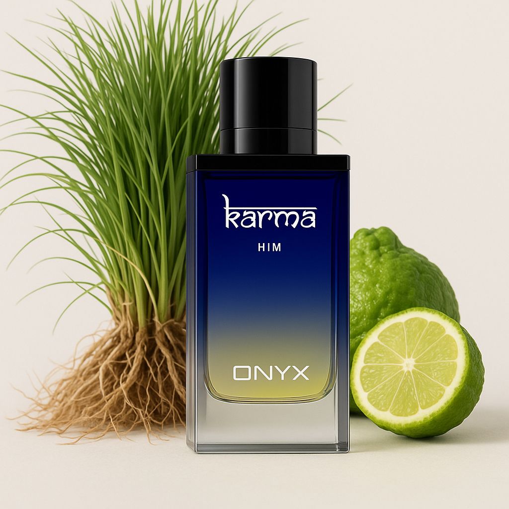 Karma Onyx Fragrances Dubai Pure Parfum carton and packaging