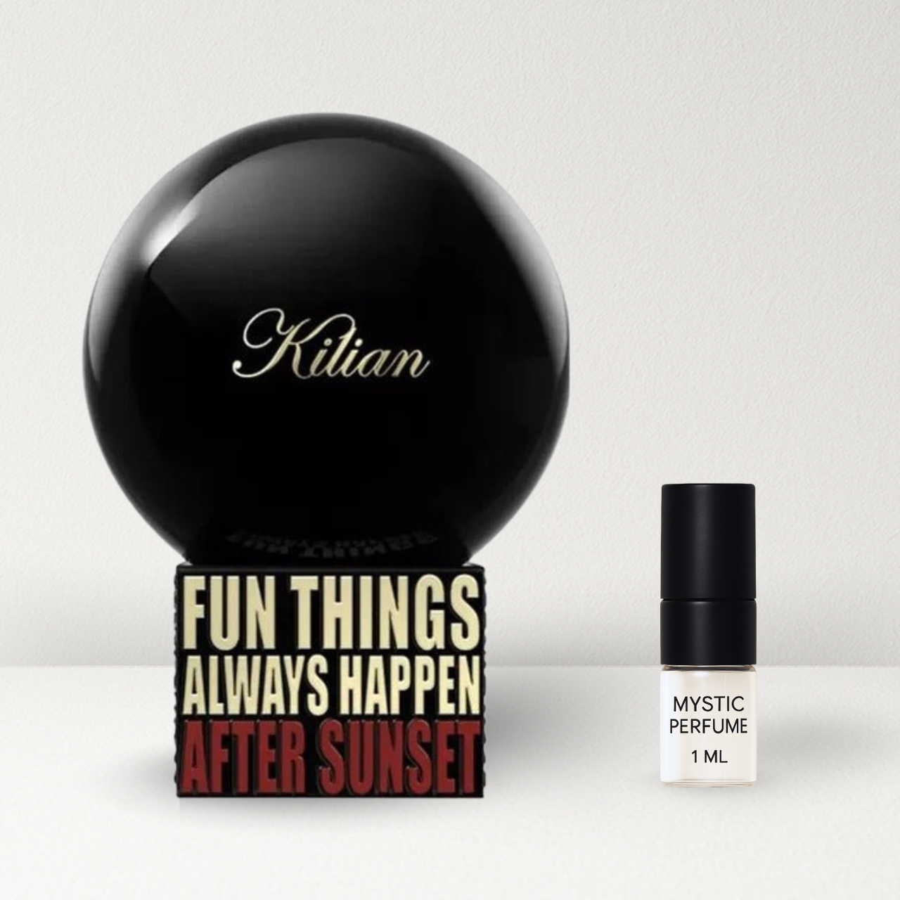 Kilian After Sunset Eau de Parfum sample vial label detail