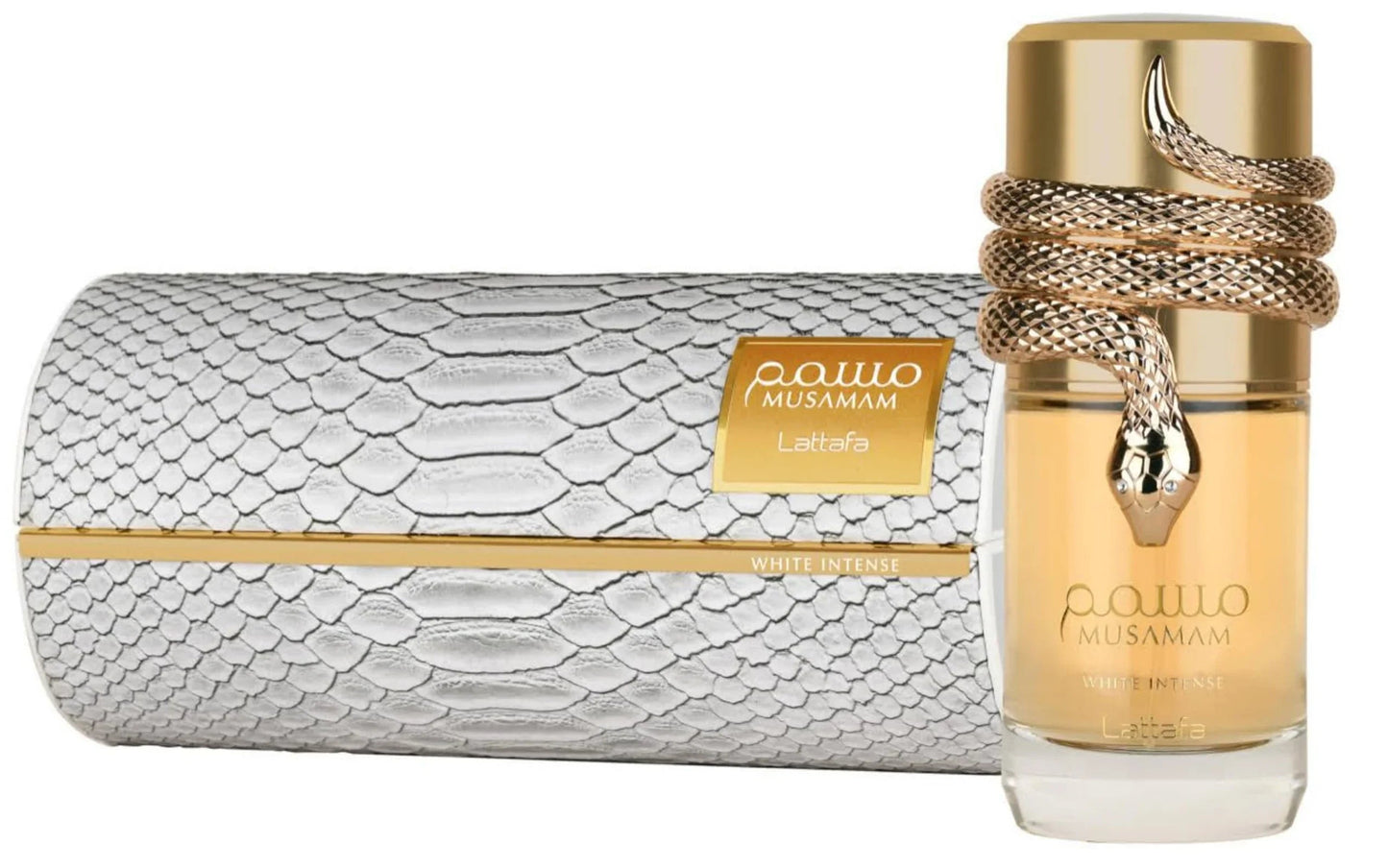 Lattafa Musamam White Intense Eau de Parfum packaging box