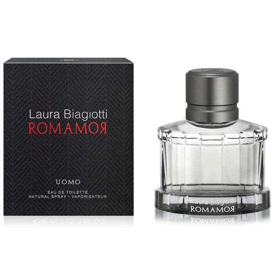 Laura Biagiotti Romamor Uomo Eau de Toilette perfume bottle