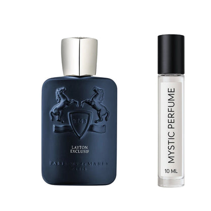Parfums de Marly Layton Exclusif Parfum sample vial label detail
