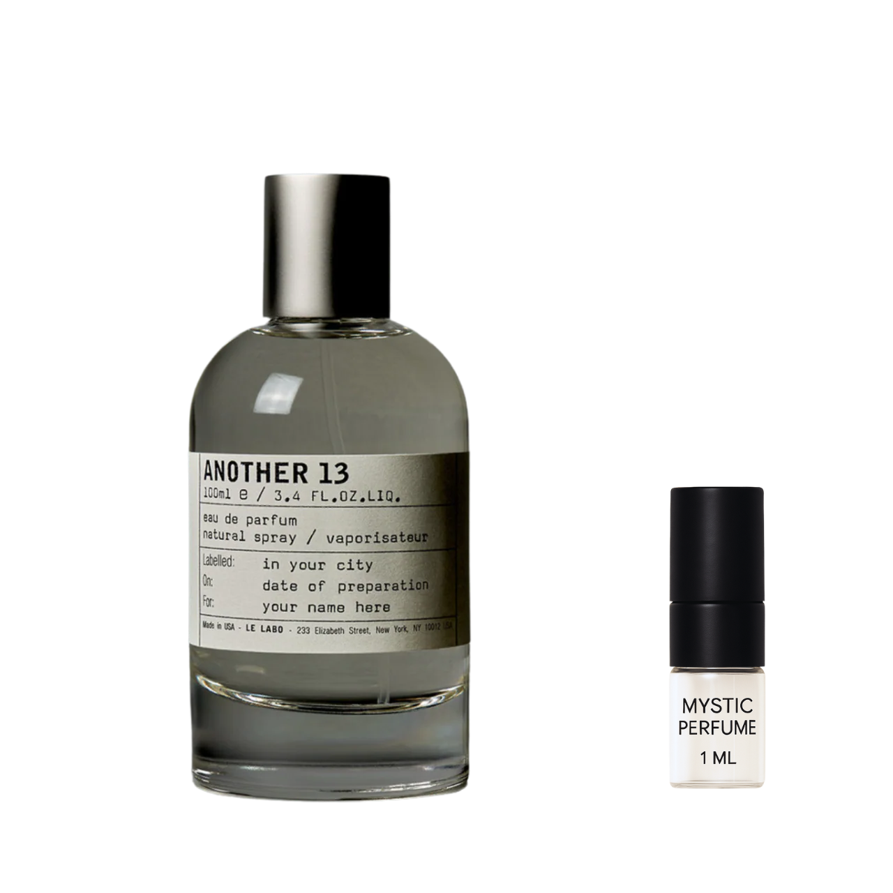 Le Labo Another 13 sample vial label detail