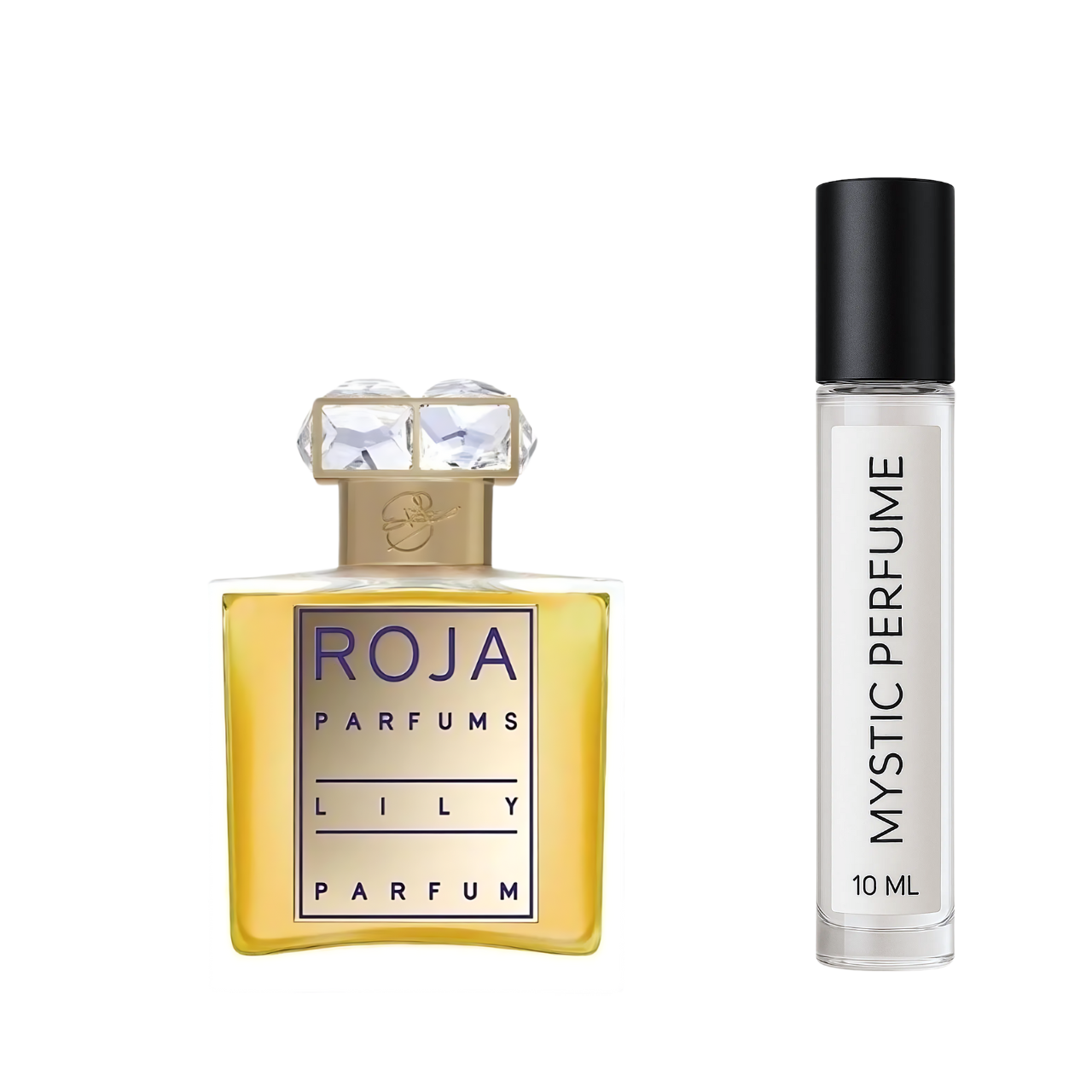 Roja Lily Pour Femme Parfum sample vial label detail