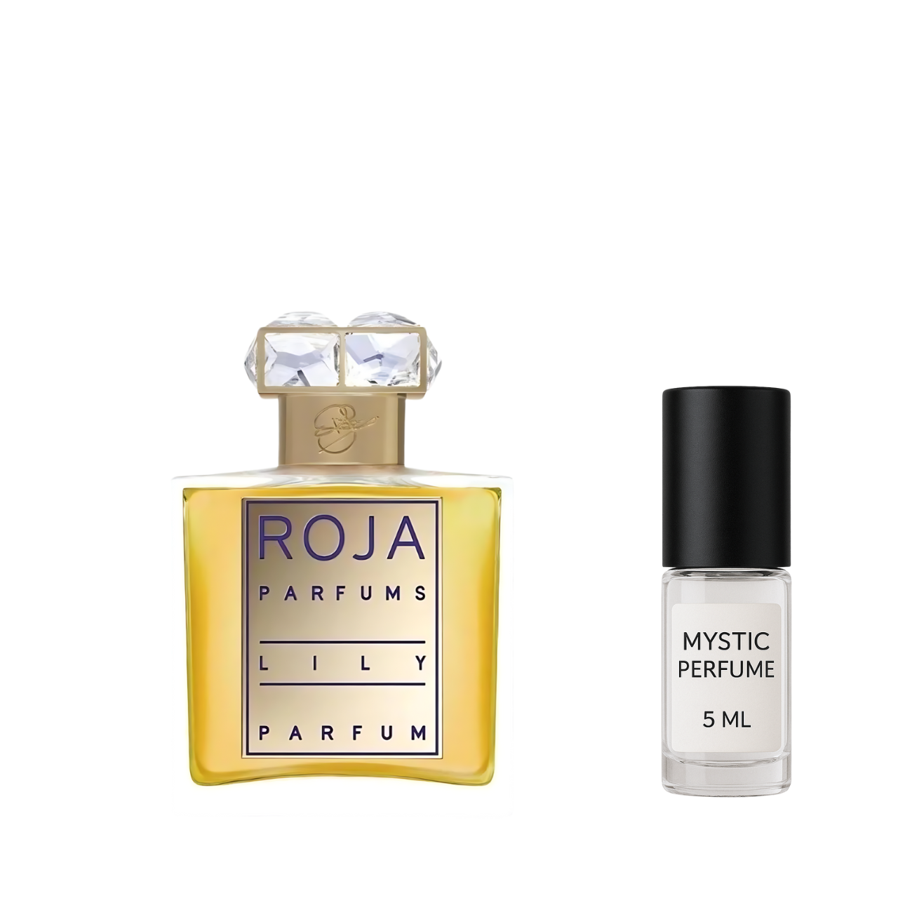 Roja Lily Pour Femme Parfum sample vial label detail