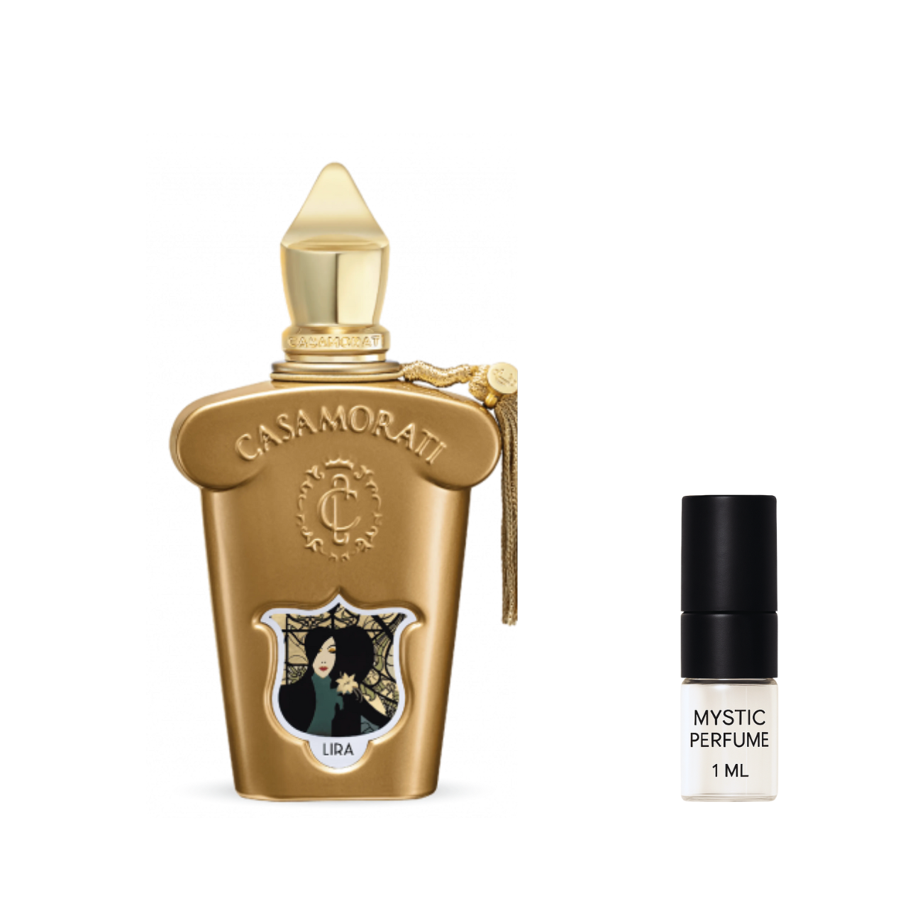 Xerjoff Casamorati Lira sample vial label detail