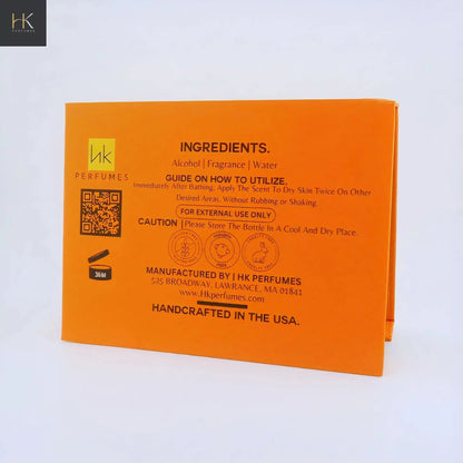 Luxury Perfume Set sample vial label detail
