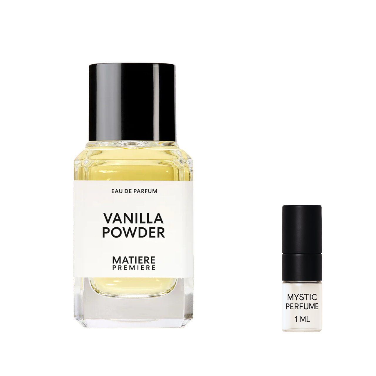 Matiere Premiere Vanilla Powder sample vial label detail