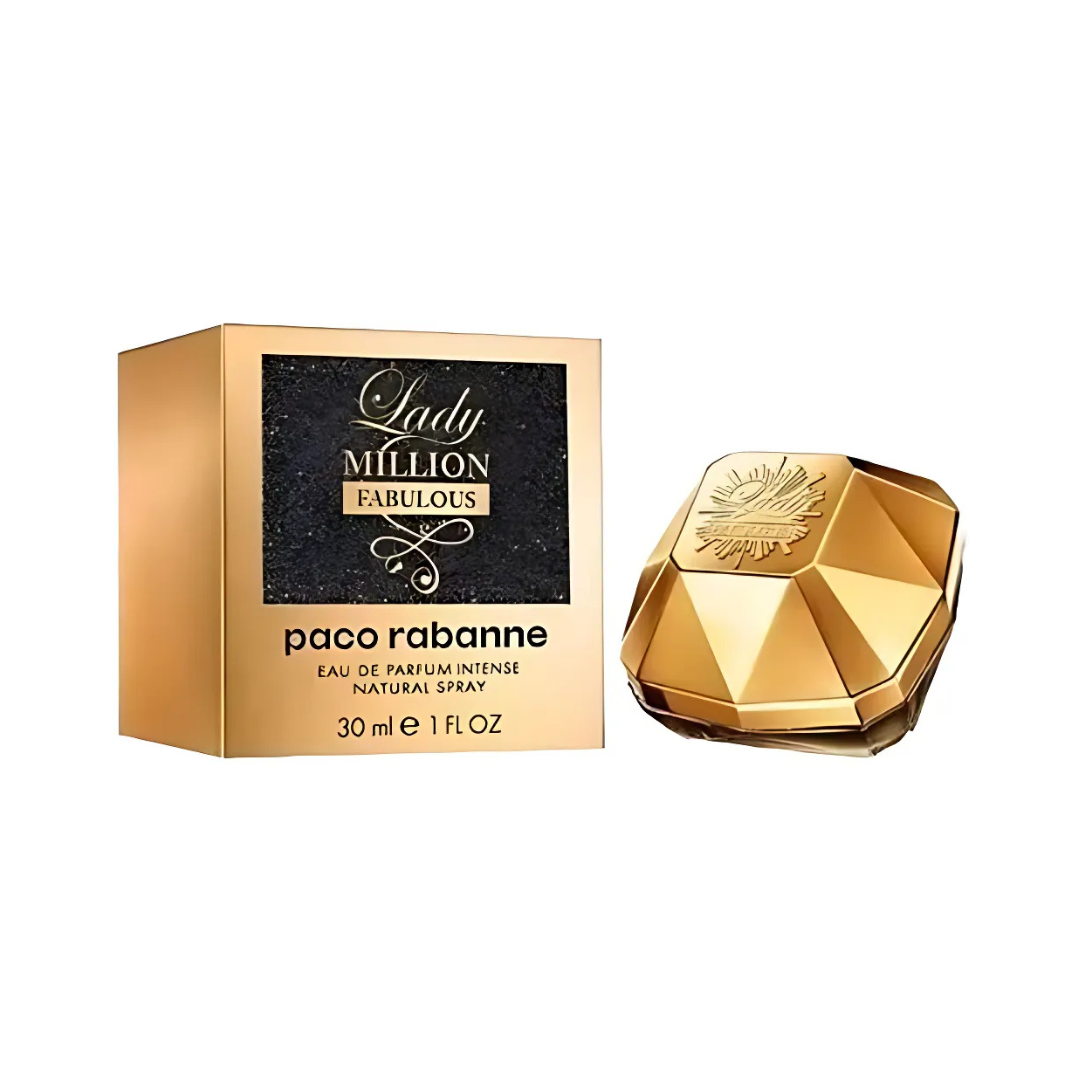 Rabanne Lady Million Fabulous Eau de Parfum bottle and box