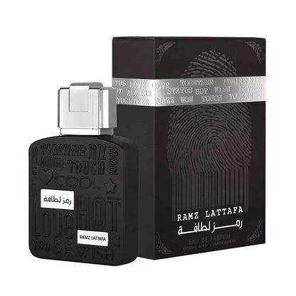 Lattafa Ramz Silver Eau de Parfum packaging box