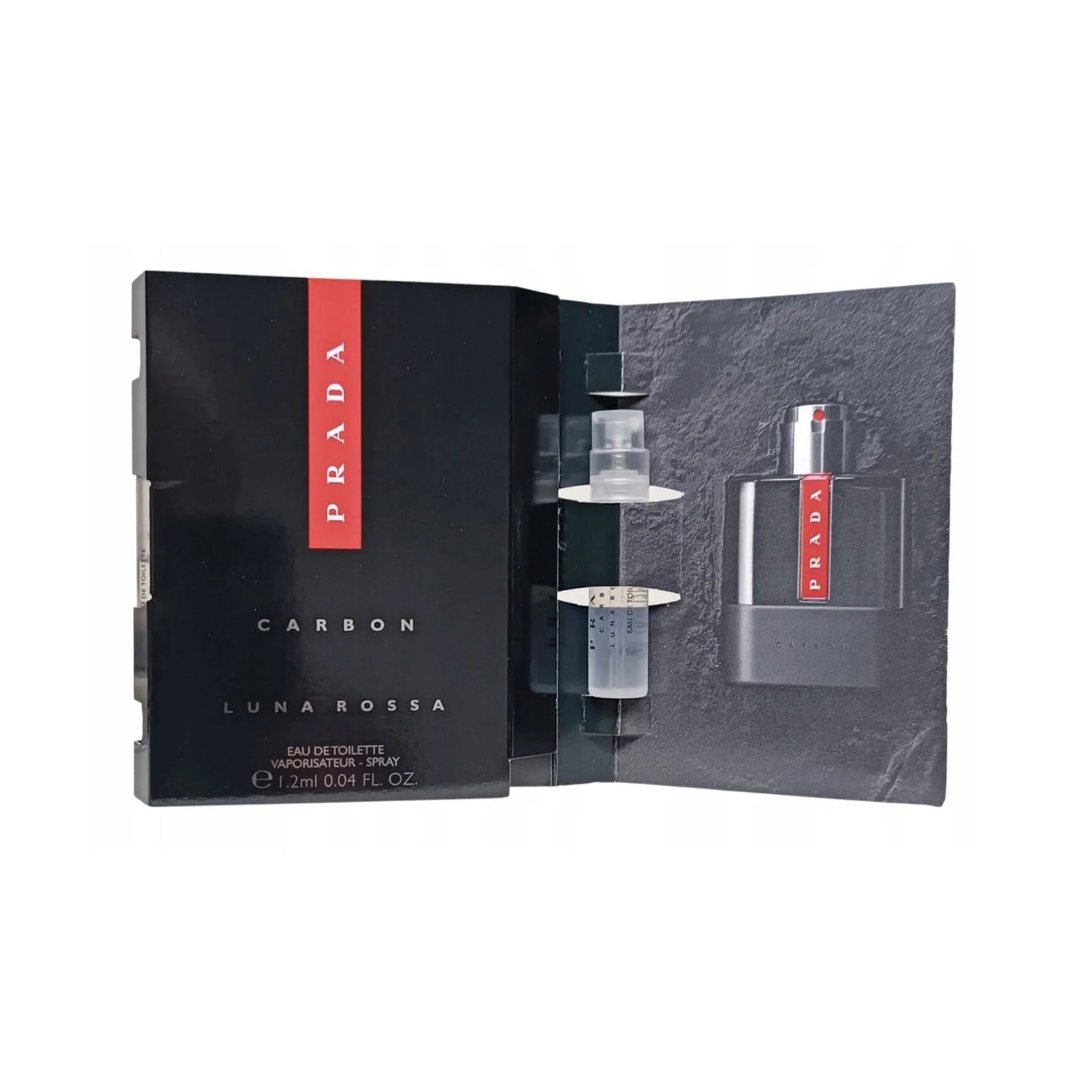 Prada Luna Rossa Carbon Eau de Toilette bottle close-up detail