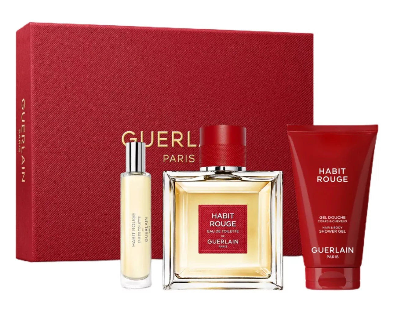 Guerlain Habit Rouge Eau de Toilette packaging box