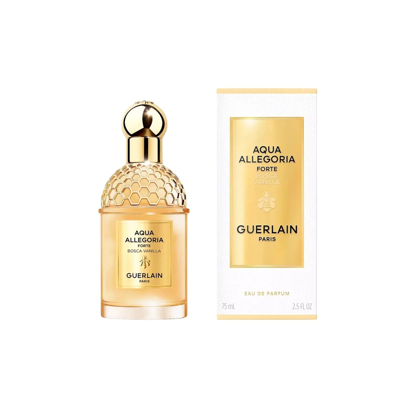 Guerlain Aqua Allegoria Forte Bosca Vanilla Eau de Parfum bottle and box