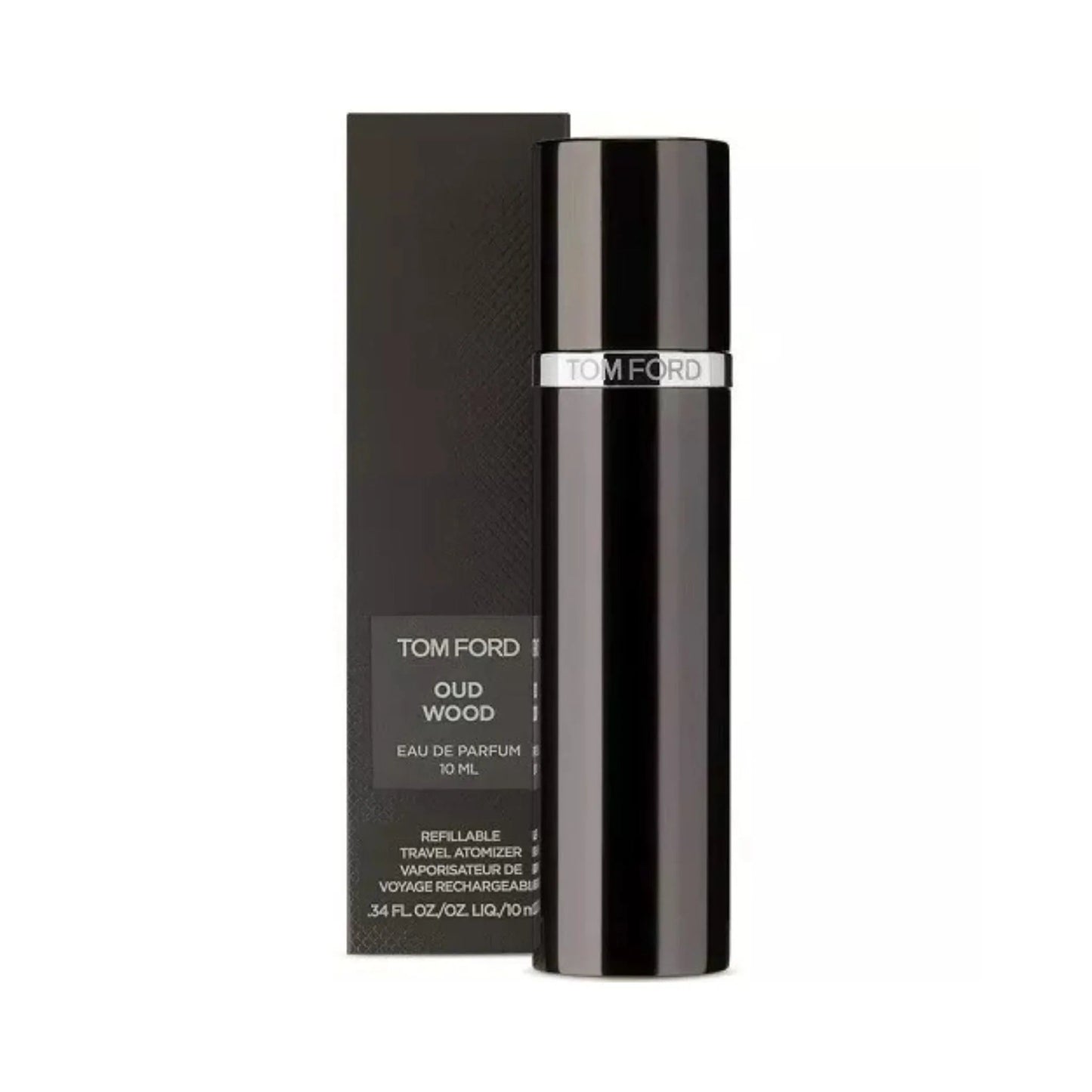 Tom Ford Oud Wood Eau de Parfum bottle close-up detail