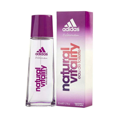 Adidas Natural Vitality Eau de Toilette carton and packaging