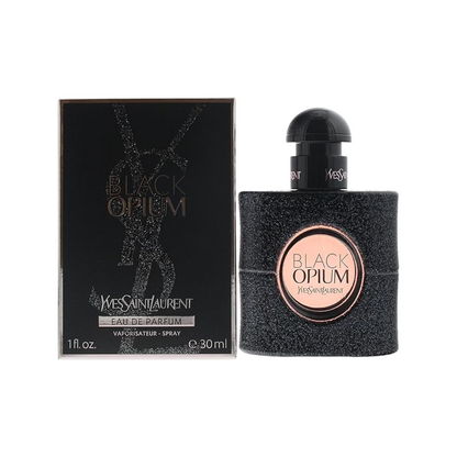 Yves Saint Laurent Black Opium Eau de Parfum label detail