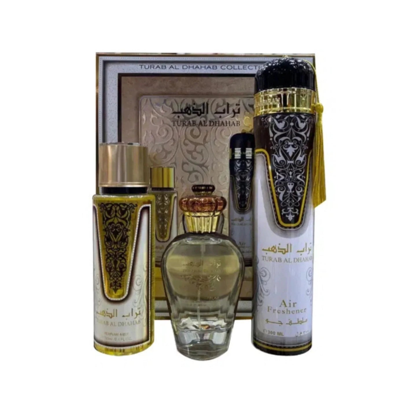 Ard Al Zaafaran Turab Al Dhahab Eau de Parfum bottle and box