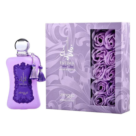 Zimaya Fatima Velvet Love Extrait de Parfum perfume bottle