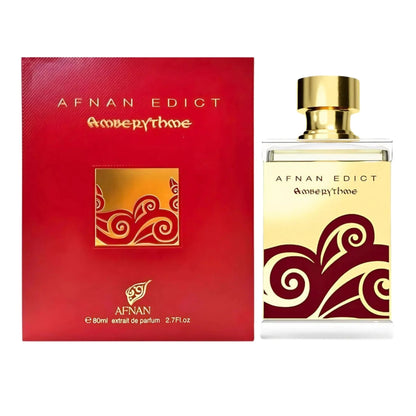 Afnan Edict Amberythme Extrait de Parfum packaging box