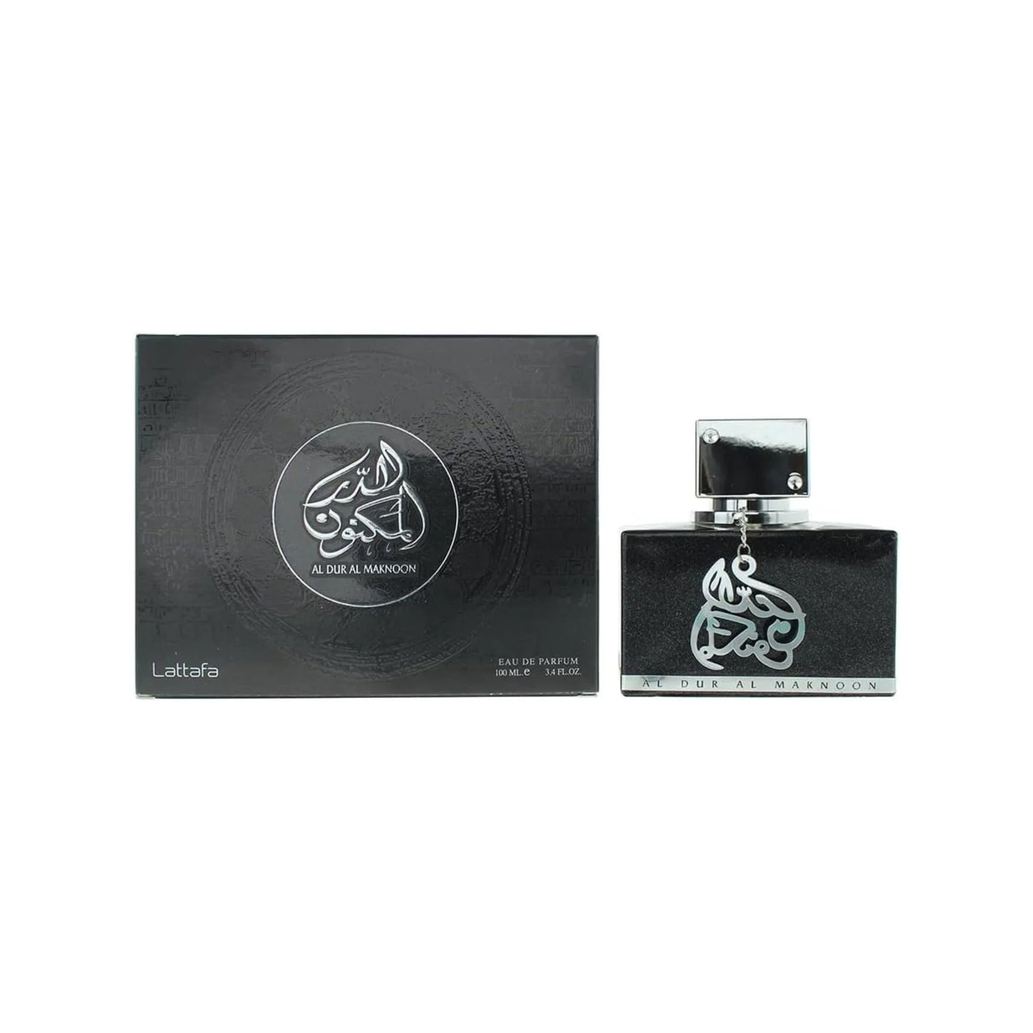Lattafa Al Dur Al Maknoon Silver Eau de Parfum packaging box