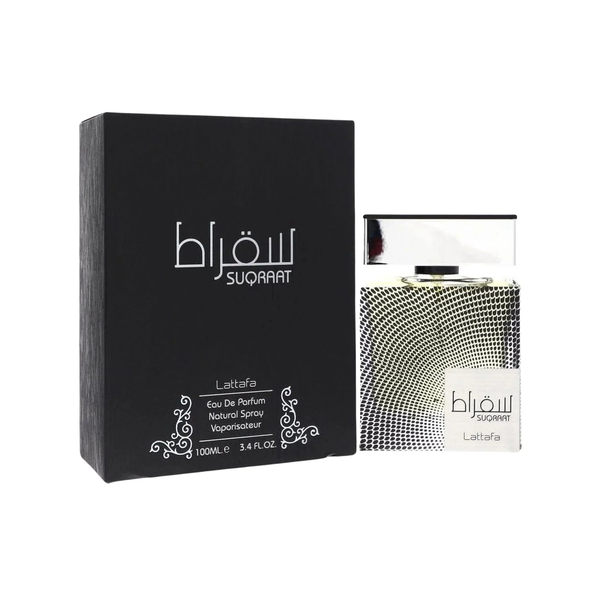 Lattafa Suqraat Eau de Parfum packaging box