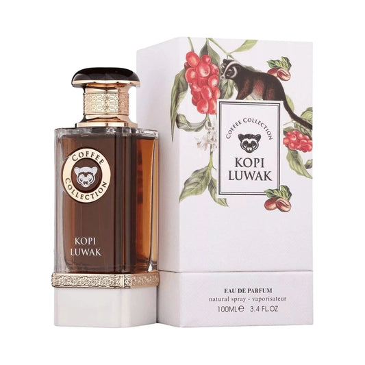 Fragrance World Kopi Luwak Coffee Collection Eau de Parfum perfume bottle