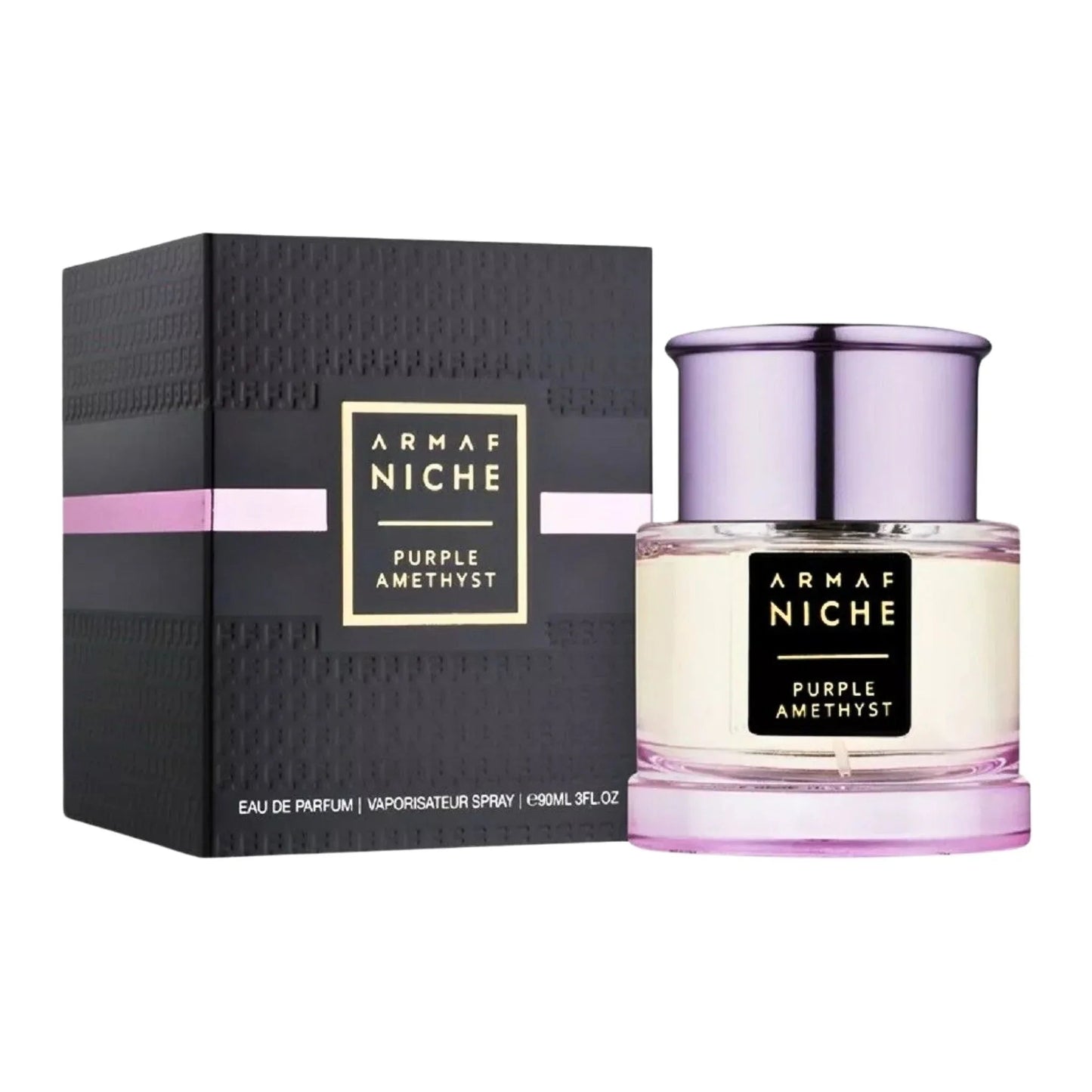 Armaf Niche Purple Amethyst Eau de Parfum packaging box