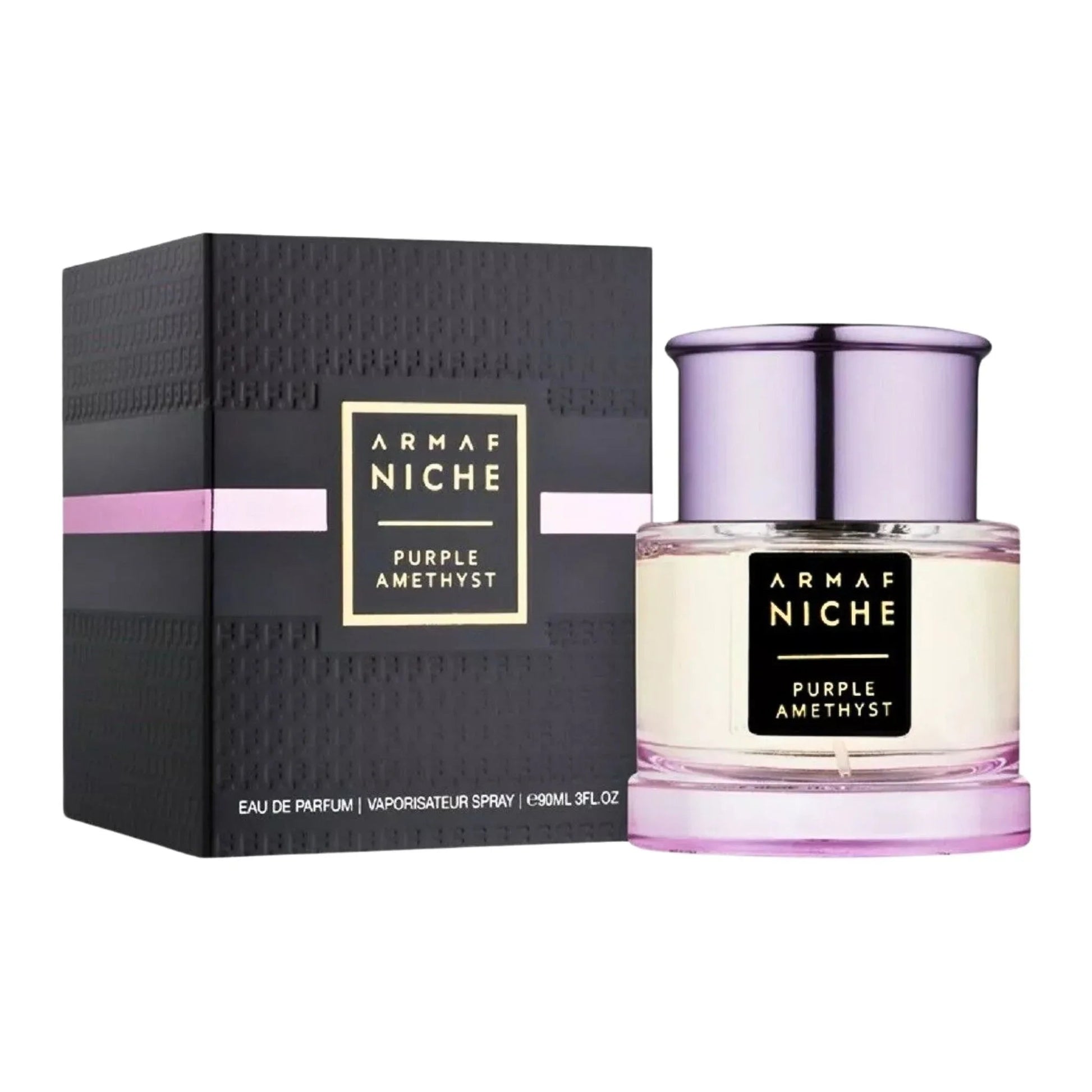 Armaf Niche Purple Amethyst Eau de Parfum packaging box