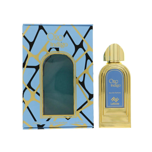 Luniche Oro Indigo Eau de Parfum perfume bottle