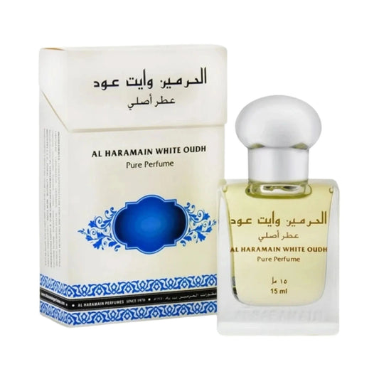 Al Haramain White Oudh Perfume Oil perfume bottle