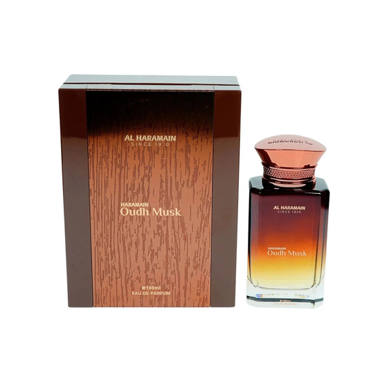 Al Haramain Oudh Musk Eau de Parfum perfume bottle
