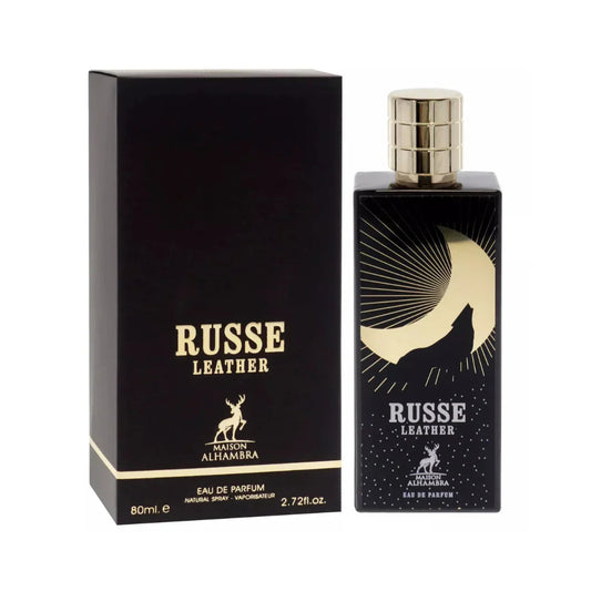 Maison Alhambra Russe Leather Eau de Parfum perfume bottle