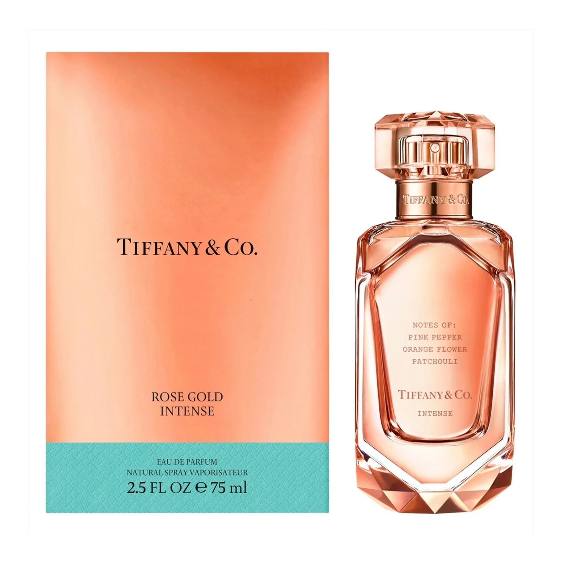 Tiffany & Co. Rose Gold Intense Eau de Parfum carton and packaging